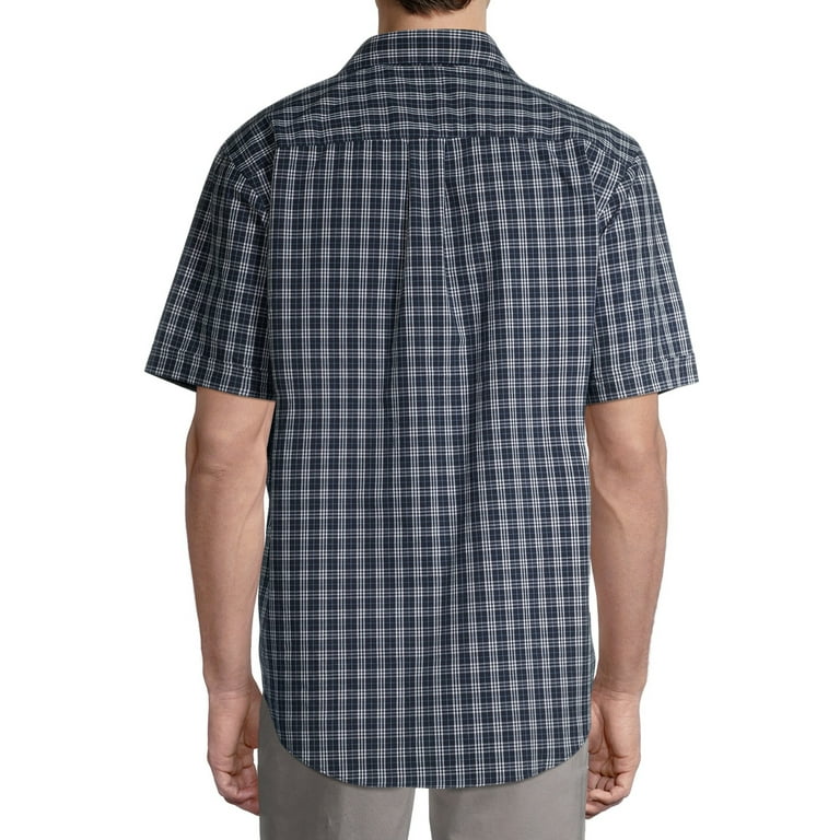 Windowpane Arrow Mens Wrinkle Free Hamilton Poplin Short Sleeve Large Windowpane Arrow Mens Wrinkle Free Hamilton Poplin Short Sleeve Large